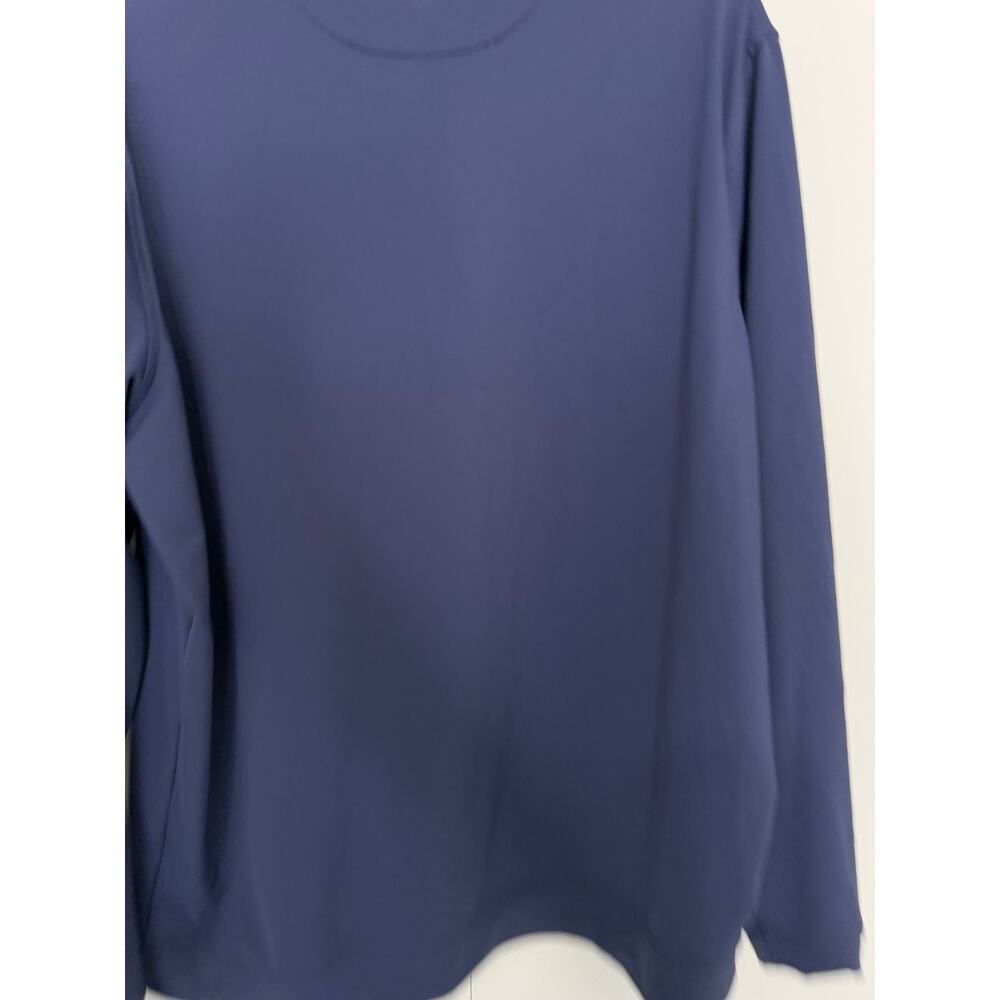 PETER MILLAR Men's Perth Performance Quarter-Zip Navy Blue ME0EK40 (logo) - Picture 3 of 8